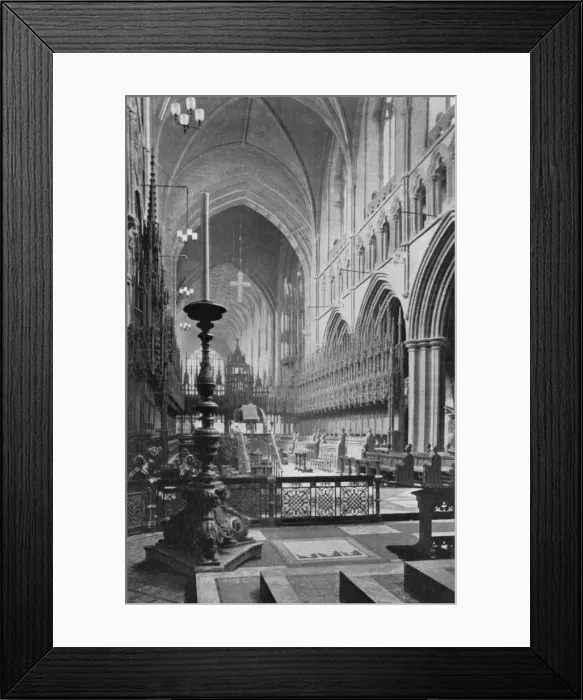 Framed Print : The choir, Chester Cathedral, Cheshire, 1924-1926 Framed Print : The choir, Chester Cathedral, Cheshire, 1924-1926