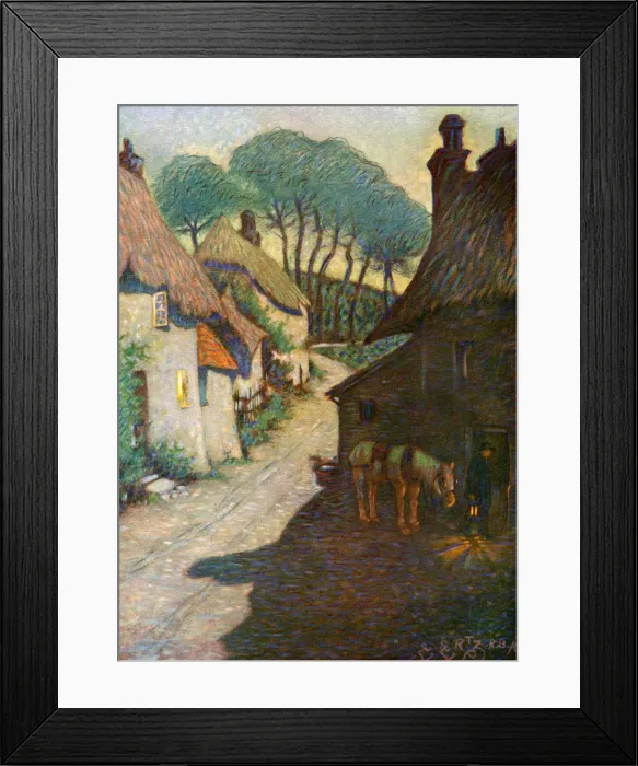 Framed Print : Thurlestone Village, South Devon, 1924-1926. Artist: Edward Frederick Ertz Framed Print : Thurlestone Village, South Devon, 1924-1926. Artist: Edward Frederick Ertz