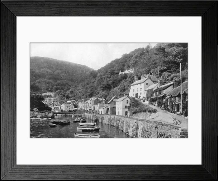 Framed Print : Lynmouth harbour, Devon, 1924-1926 Framed Print : Lynmouth harbour, Devon, 1924-1926