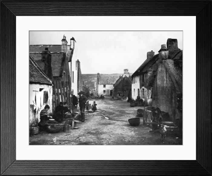 Framed Print : In the fishertown, Cromarty, Scotland, 1924-1926. Artist: Valentine & Sons Ltd Framed Print : In the fishertown, Cromarty, Scotland, 1924-1926. Artist: Valentine & Sons Ltd