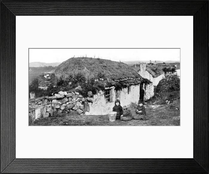 Framed Print : Crofters houses, Stornoway, Lewis, Western Isles, Scotland, 1924-1926. Artist: Valentine & Sons Ltd Framed Print : Crofters houses, Stornoway, Lewis, Western Isles, Scotland, 1924-1926. Artist: Valentine & Sons Ltd