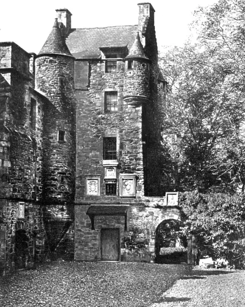 Ferniehirst Castle, Jedburgh, Borders, Scotland, 1924-1926. Artist: Valentine & Sons Ltd