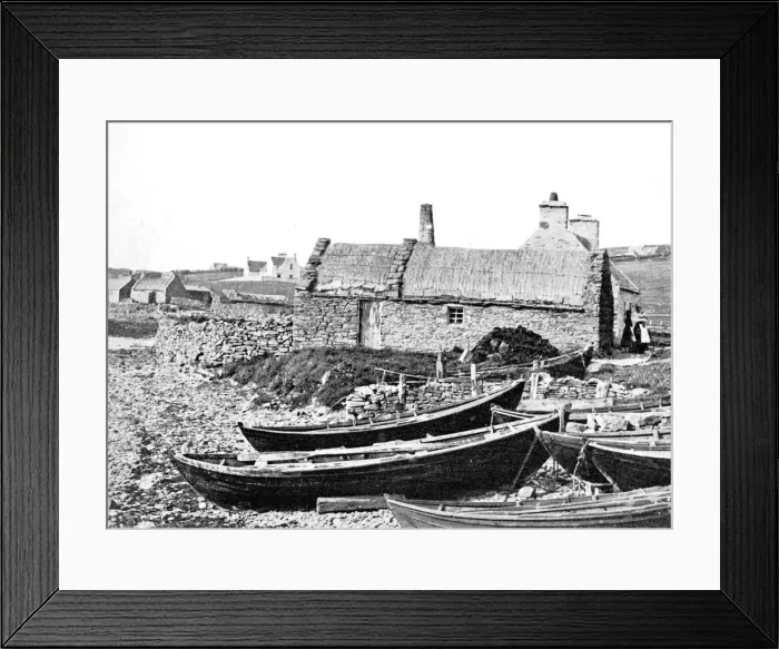 Framed Print : Moostegarth, Bressay, Shetland, Scotland, 1924-1926. Artist: JD Rattar