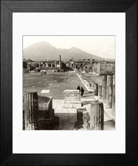 Framed Print : The forum of Pompeii, Italy, 1894 Framed Print : The forum of Pompeii, Italy, 1894