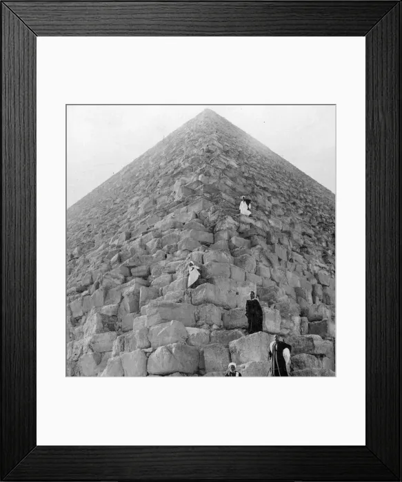 Framed Print : Tourists Corner, the Great Pyramid of Giza, Egypt, 20th century Framed Print : Tourists Corner, the Great Pyramid of Giza, Egypt, 20th century