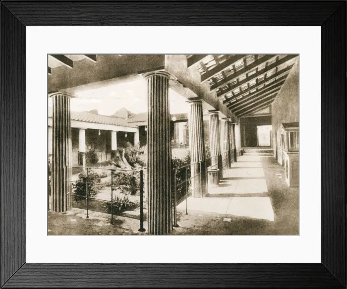 Framed Print : Casa degli Amorini Dorati, Pompeii, Italy, c1900s Framed Print : Casa degli Amorini Dorati, Pompeii, Italy, c1900s