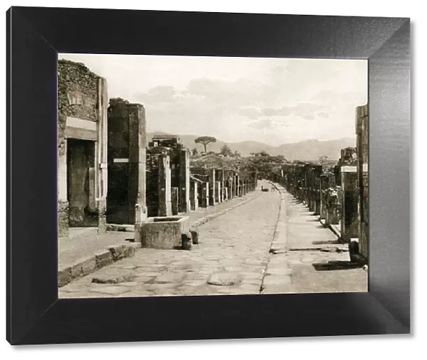 Strada dell Abbondanza, Pompeii, Italy, c1900s