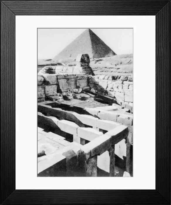 Framed Print : The Sphinx Temple, Cairo, Egypt, c1920s Framed Print : The Sphinx Temple, Cairo, Egypt, c1920s