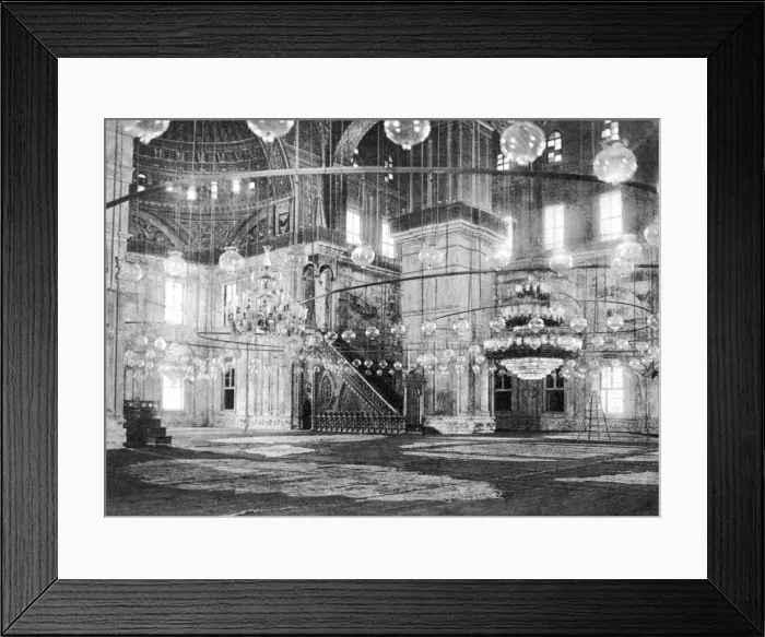 Framed Print : Inside the Mosque of Muhammad Ali at the Saladin Citadel, Cairo, Egypt, c1920s Framed Print : Inside the Mosque of Muhammad Ali at the Saladin Citadel, Cairo, Egypt, c1920s