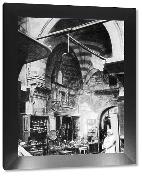 A bazaar in Cairo, Egypt, c1920s