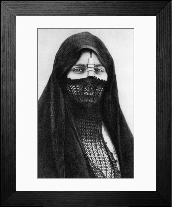 Framed Print : A portrait of an Egyptian woman, c1920s Framed Print : A portrait of an Egyptian woman, c1920s