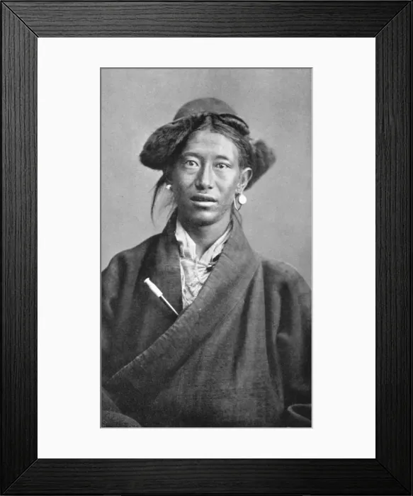 Framed Print : A Tibetan woman, c1910 Framed Print : A Tibetan woman, c1910
