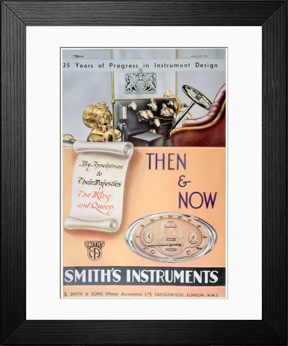Framed Print : Advert for Smiths Car Instruments, 1935