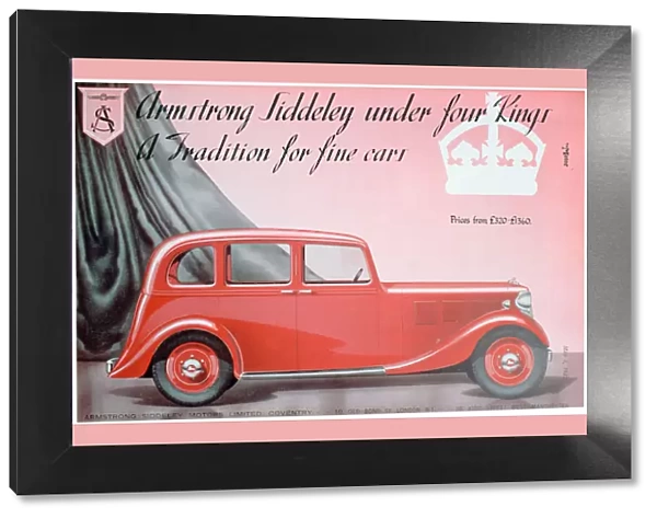 Armstrong Siddeley Motors advert, 1937