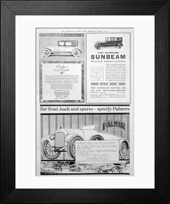 Framed Print : An advertising page in the Illustrated London News, Christmas, 1920 Framed Print : An advertising page in the Illustrated London News, Christmas, 1920