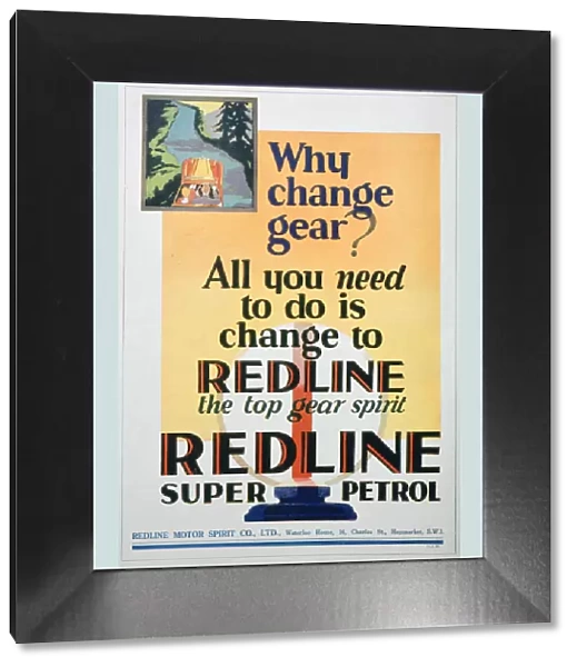 Red Line petrol advert, 1929