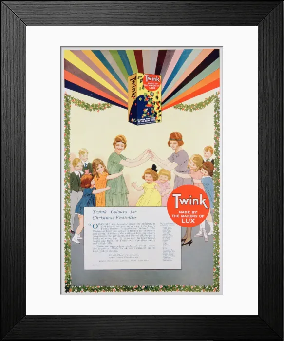 Framed Print : Advert for Twink dye, 1922 Framed Print : Advert for Twink dye, 1922