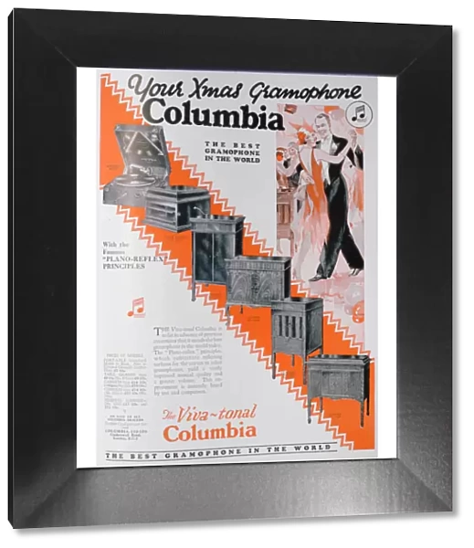 Christmas advert for Columbia Gramophones, 1929
