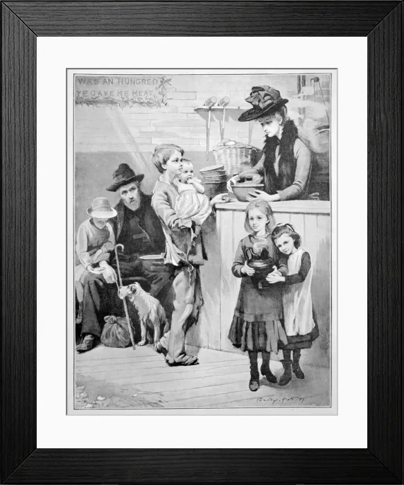 Framed Print : A Ministering Angel, 1889. Artist: Ernest Dudley Heath Framed Print : A Ministering Angel, 1889. Artist: Ernest Dudley Heath