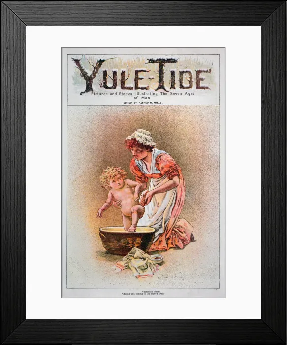 Framed Print : Illustration from Yuletide, 1882 Framed Print : Illustration from Yuletide, 1882
