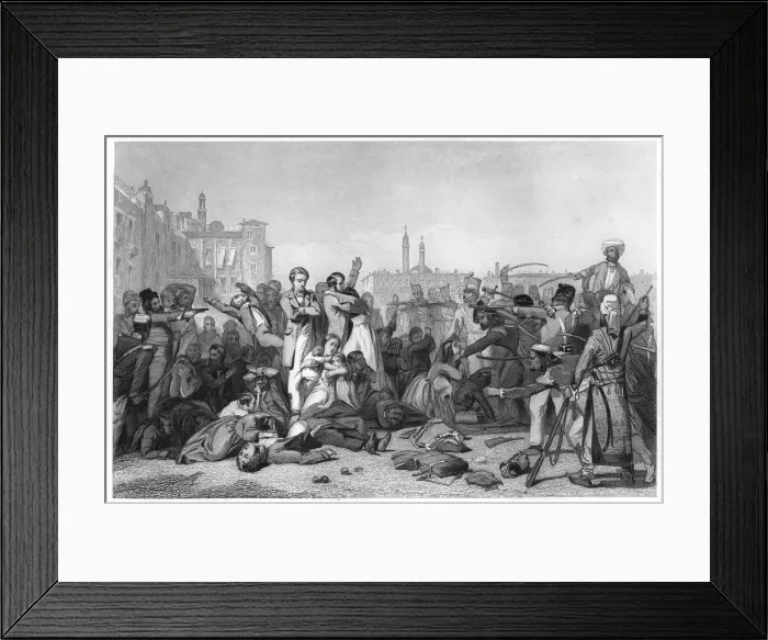 Framed Print : Massacre at Cawnpore, 1857, (c1860) Framed Print : Massacre at Cawnpore, 1857, (c1860)