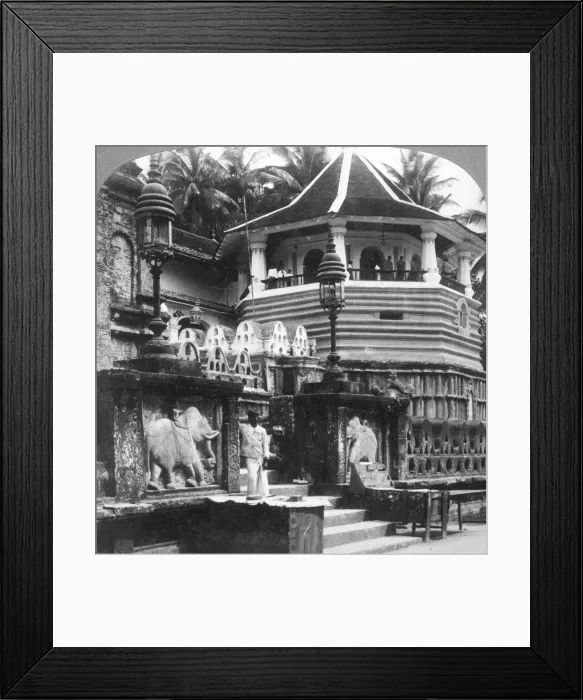Framed Print : Dalada Maligawa, Palace of Buddhas Tooth, Kandy, Sri Lanka, 1902. Artist: Underwood & Underwood Framed Print : Dalada Maligawa, Palace of Buddhas Tooth, Kandy, Sri Lanka, 1902. Artist: Underwood & Underwood