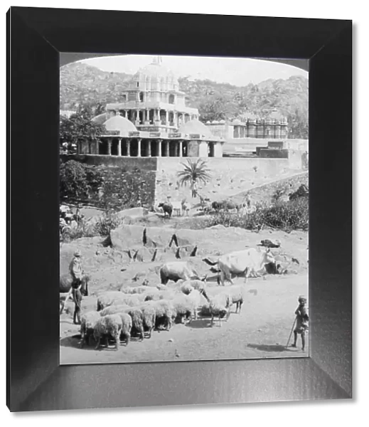 Temples of the Jains, Mount Abu, India, 1902. Artist: Underwood & Underwood