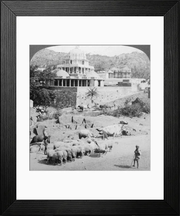 Framed Print : Temples of the Jains, Mount Abu, India, 1902. Artist: Underwood & Underwood Framed Print : Temples of the Jains, Mount Abu, India, 1902. Artist: Underwood & Underwood