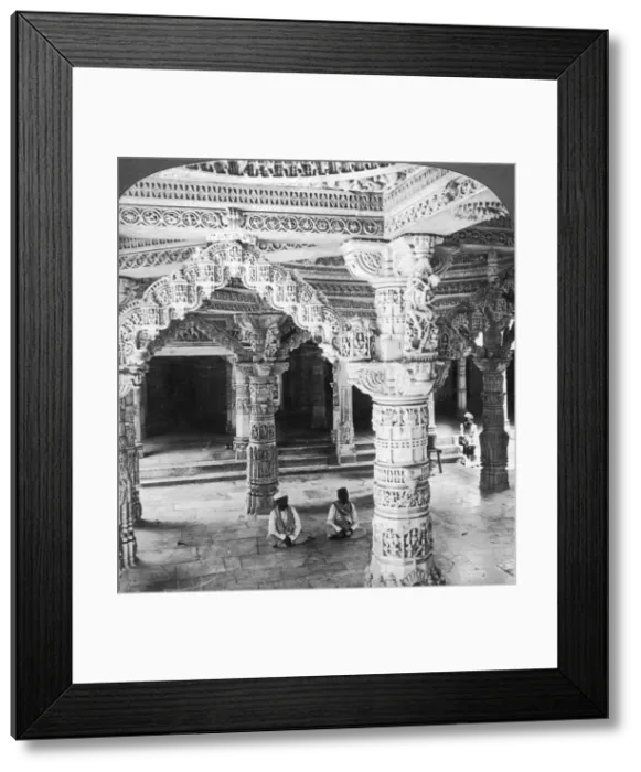 Framed Print : Interior of the Temple of Vimala Sah, Mount Abu, India, 1903. Artist: Underwood & Underwood