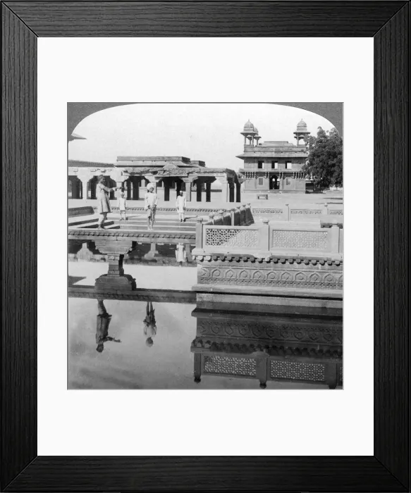 Framed Print : Court of the Mogul Emperors palace, Fatehpur Sikri, India, 1904. Artist: Underwood & Underwood Framed Print : Court of the Mogul Emperors palace, Fatehpur Sikri, India, 1904. Artist: Underwood & Underwood