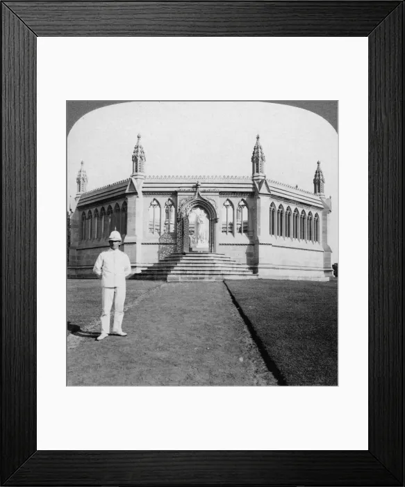 Framed Print : Memorial to the British women and children murdered during the Indian Mutiny, Cawnpore, India, 1903. Artist: Underwood & Underwood Framed Print : Memorial to the British women and children murdered during the Indian Mutiny, Cawnpore, India, 1903. Artist: Underwood & Underwood