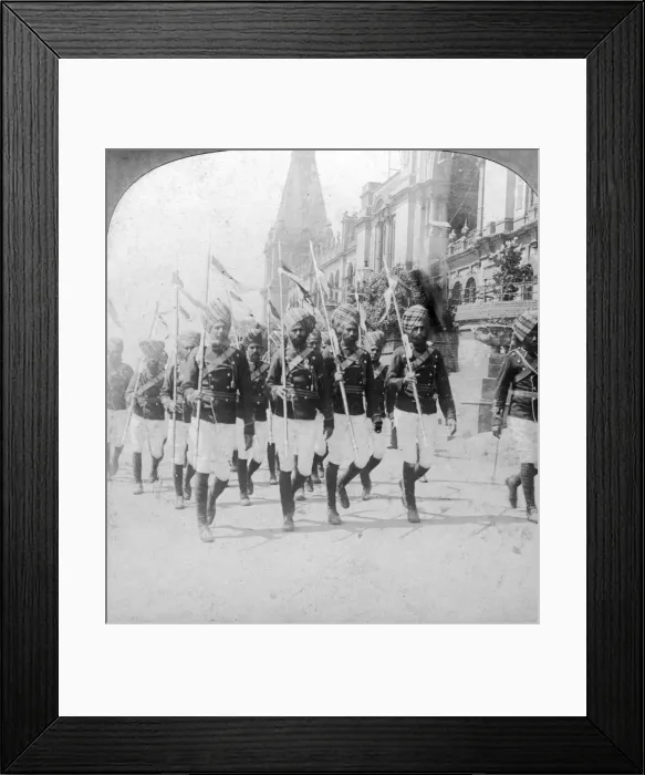 Framed Print : Indian Lancers, Alexandra Palace, London, 1902. Artist: ME Wright Framed Print : Indian Lancers, Alexandra Palace, London, 1902. Artist: ME Wright