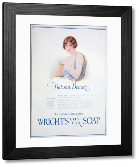 Framed Print : Advert for Wrights Coal Tar Soap, 1925 Framed Print : Advert for Wrights Coal Tar Soap, 1925