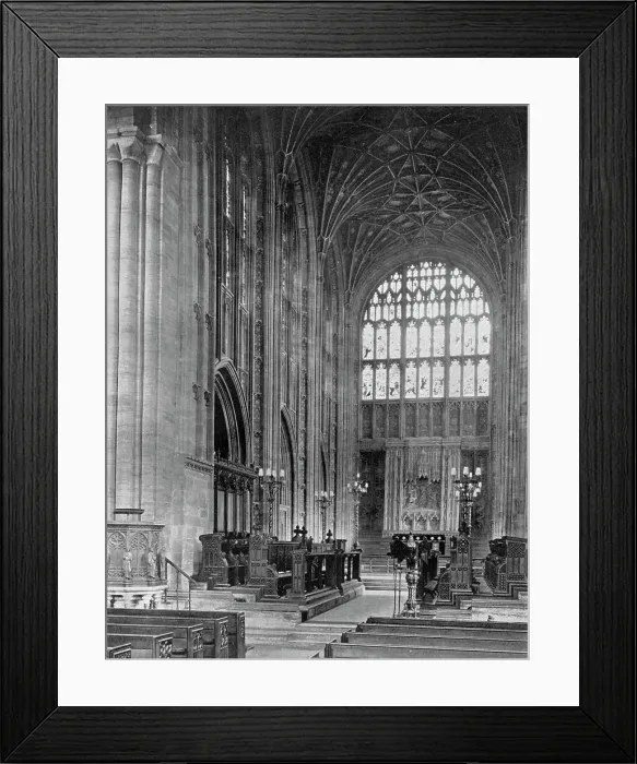 Framed Print : The Choir, Sherborne Abbey, Dorset, 1924-1926. Artist: E Bastard Framed Print : The Choir, Sherborne Abbey, Dorset, 1924-1926. Artist: E Bastard