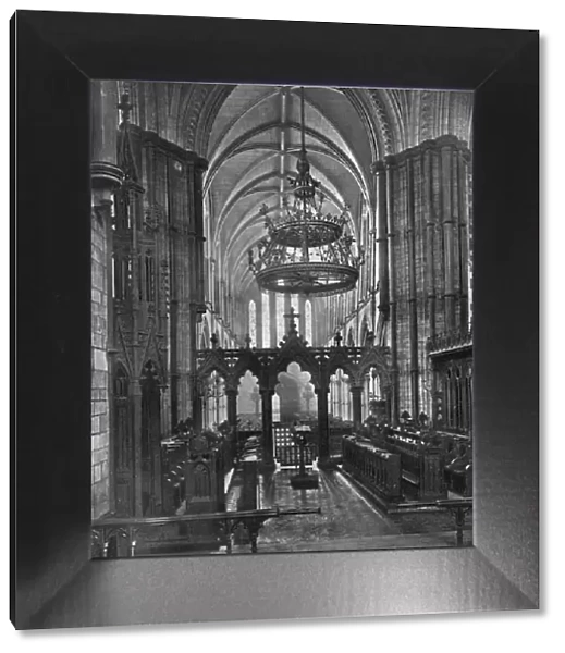 Interior of Christ Church Cathedral, Dublin, Ireland, 1924-1926. Artist: Valentine & Sons Ltd