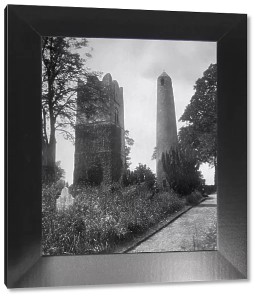 The Round Tower of Swords, Dublin, Ireland, from the east, 1924-1926. Artist: Valentine & Sons Ltd