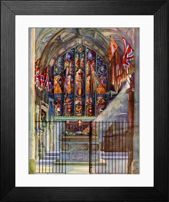 Framed Print : The Warriors Chapel, Canterbury Cathedral, Kent, 1924-1926. Artist: EC Boon Framed Print : The Warriors Chapel, Canterbury Cathedral, Kent, 1924-1926. Artist: EC Boon