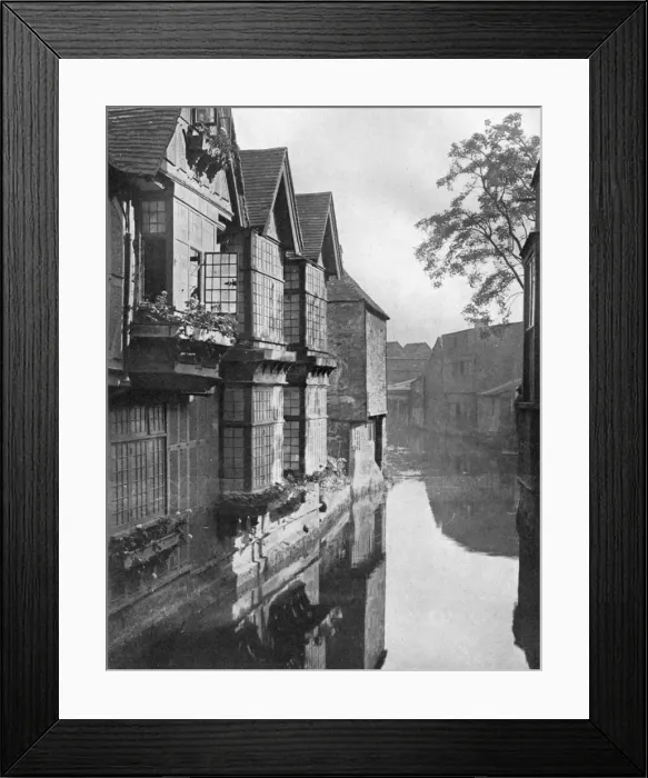 Framed Print : The Weavers House by the River Stour, Canterbury, Kent, 1924-1926. Artist: HS Newcombe Framed Print : The Weavers House by the River Stour, Canterbury, Kent, 1924-1926. Artist: HS Newcombe