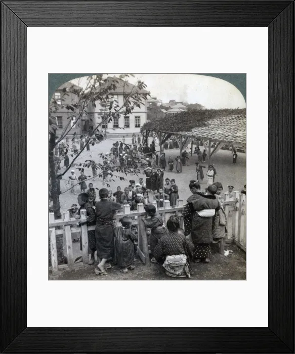 Framed Print : Schoolhouse and grounds, Yokohama, Japan, 1904. Artist: Underwood & Underwood Framed Print : Schoolhouse and grounds, Yokohama, Japan, 1904. Artist: Underwood & Underwood