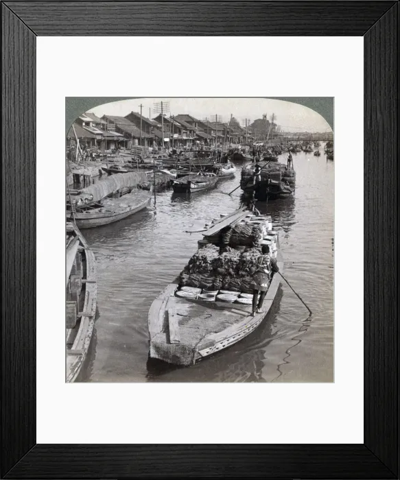 Framed Print : Looking west from Nihon bashi (bridge), towards the centre of Tokyo, Japan, 1904. Artist: Underwood & Underwood Framed Print : Looking west from Nihon bashi (bridge), towards the centre of Tokyo, Japan, 1904. Artist: Underwood & Underwood