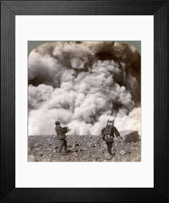 Framed Print : Sudden volcanic explosion in the crater of Mount Asama (Asamayama), Japan, 1904. Artist: Underwood & Underwood Framed Print : Sudden volcanic explosion in the crater of Mount Asama (Asamayama), Japan, 1904. Artist: Underwood & Underwood
