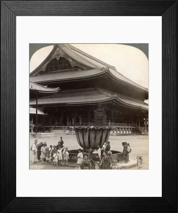 Framed Print : Main front of Higashi Hongan-ji, largest Buddhist temple in Japan, Kyoto, 1904. Artist: Underwood & Underwood Framed Print : Main front of Higashi Hongan-ji, largest Buddhist temple in Japan, Kyoto, 1904. Artist: Underwood & Underwood