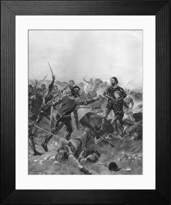 Framed Print : Battle of Poitiers, France, 1356 Framed Print : Battle of Poitiers, France, 1356