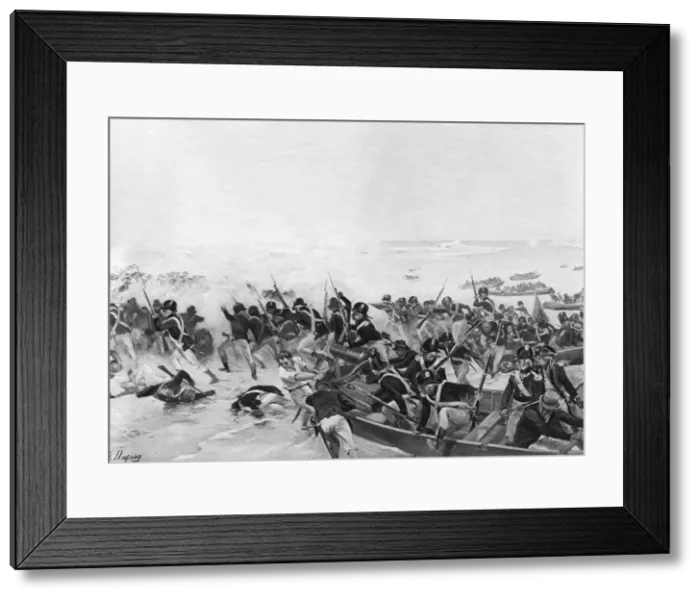 Framed Print : The Battle of Aboukir, Egypt, 1801 Framed Print : The Battle of Aboukir, Egypt, 1801