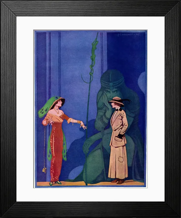 Framed Print : The Green Eyed Monster, 1913. Artist: Casavant Framed Print : The Green Eyed Monster, 1913. Artist: Casavant