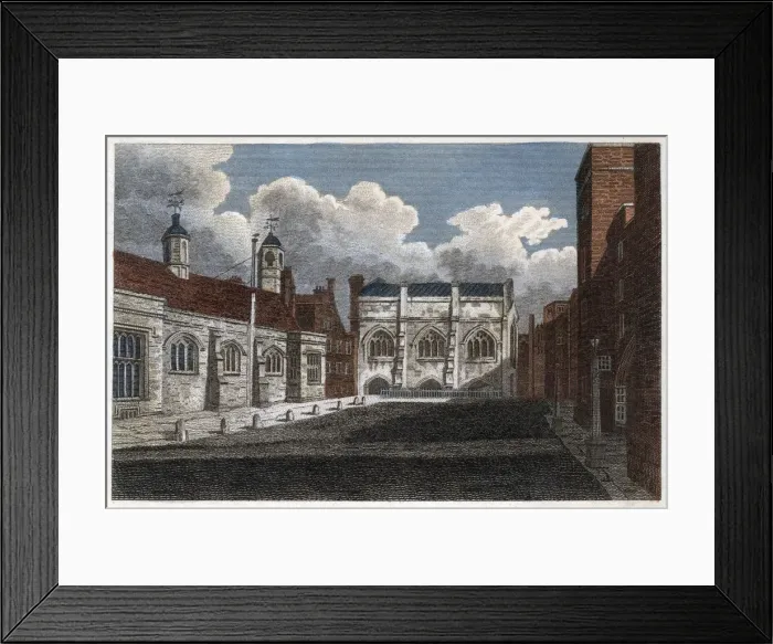 Framed Print : View of Lincolns Inn Hall and Chapel, London, 1811. Artist: Pals Framed Print : View of Lincolns Inn Hall and Chapel, London, 1811. Artist: Pals