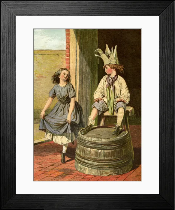 Framed Print : Penny Royal and Columbine, 1866-1895 Framed Print : Penny Royal and Columbine, 1866-1895