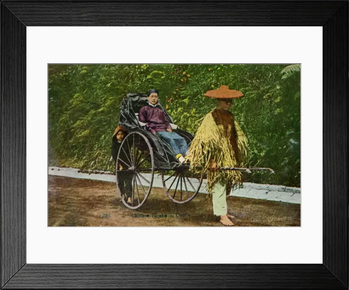 Framed Print : Chinese rickshaw, 20th century Framed Print : Chinese rickshaw, 20th century