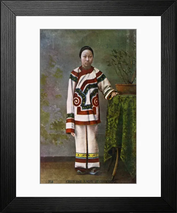 Framed Print : Chinese woman, Hong Kong, 20th century Framed Print : Chinese woman, Hong Kong, 20th century