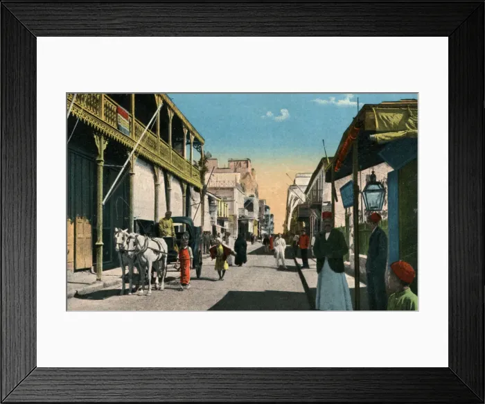 Framed Print : Colmar Street, Suez, Egypt, 20th century Framed Print : Colmar Street, Suez, Egypt, 20th century